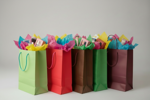 Sacs cadeaux éco-responsables et réutilisables en papier coton artisanal