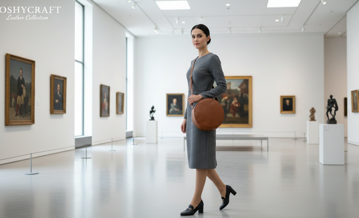 Le Charme Vintage, l'Espace en plus : Sac Rond Grand Format (25 cm)