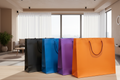 20 Sacs-Cadeaux XXL Brillant 41x33cm – Noir, Bleu, Violet & Orange