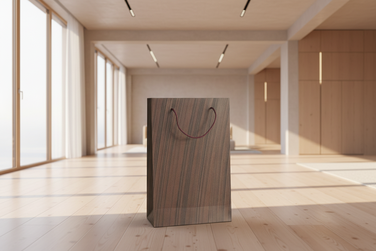 Premium Cotton Paper Gift Bags – Pack of 20 – Forest &amp; Night Collection. H 28 cm x W 19 cm x D 7.5 cm