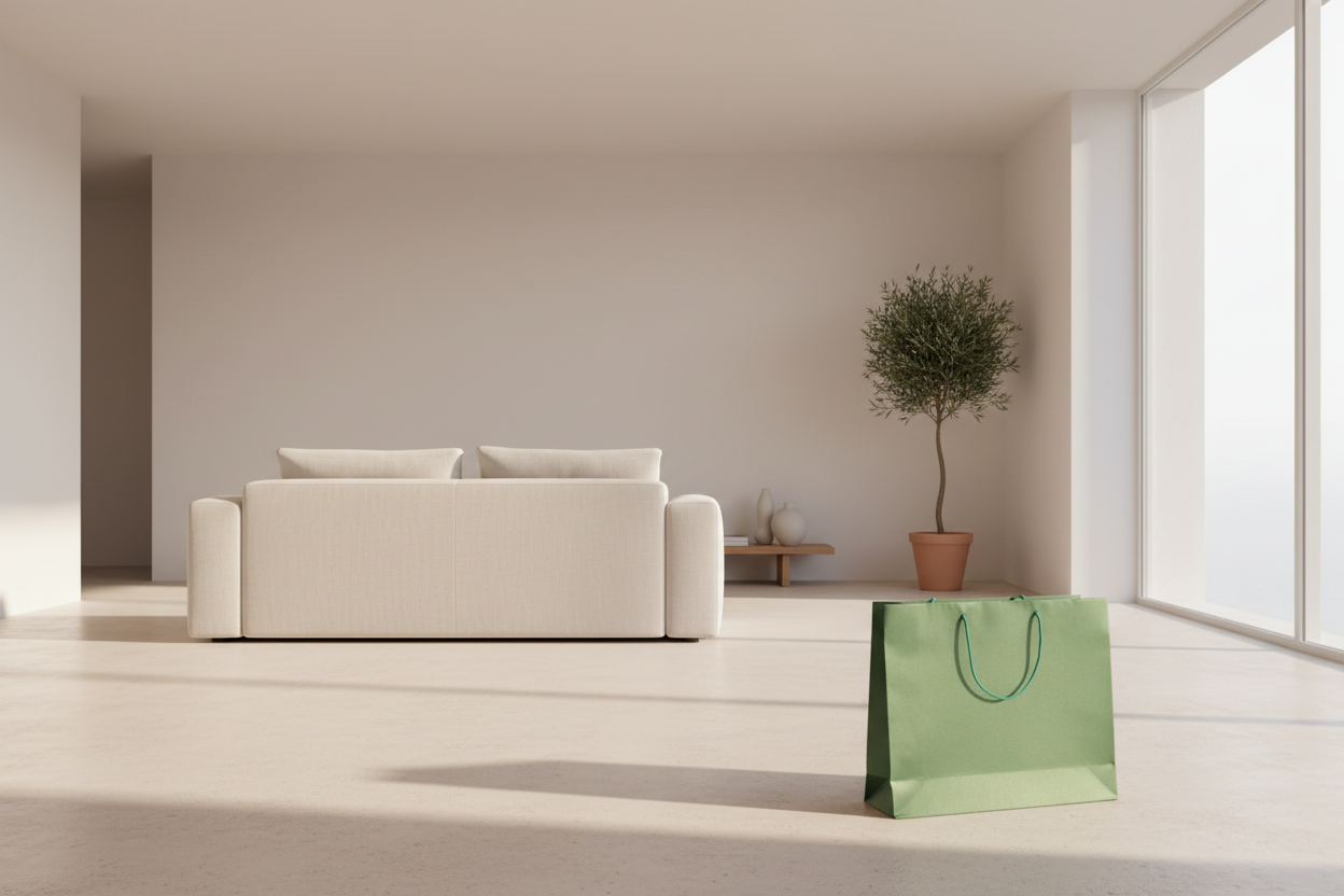 Joshy Craft – Sacs‑cadeaux en papier coton 100% – H 33,5 × L 41,5 × l 11 cm – 200 gsm – Faits main – Lot de 20 – Assortiment de couleurs (marron chocolat, vert pistache, blanc naturel moucheté, bleu royal, bois noyer, vert sapin satiné