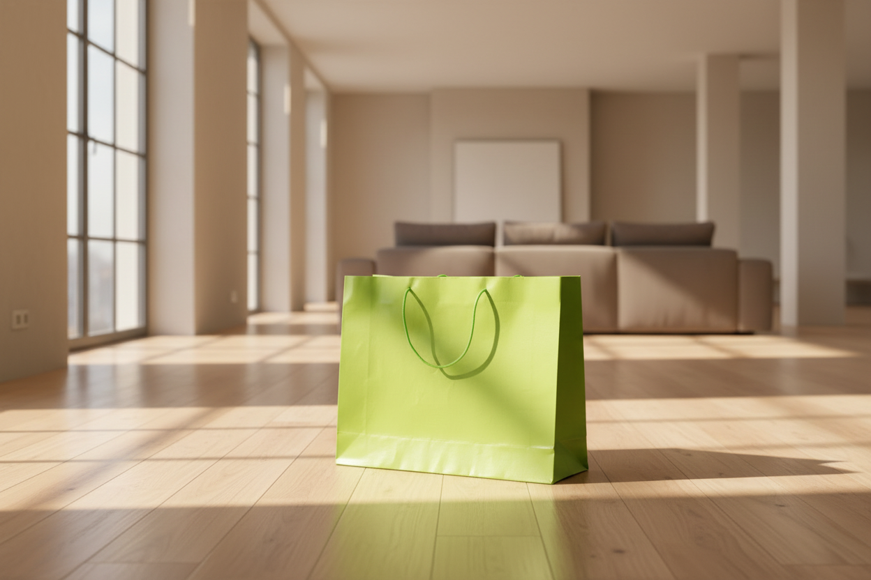 Joshy Craft – Sacs‑cadeaux en papier coton 100% – H 33,5 × L 41,5 × l 11 cm – 200 gsm – Faits main – Lot de 20 – Assortiment de couleurs (marron chocolat, vert pistache, blanc naturel moucheté, bleu royal, bois noyer, vert sapin satiné