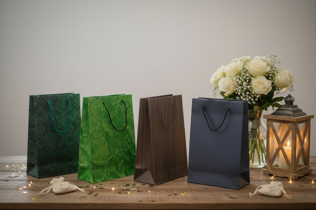 20 Sacs-Cadeaux Coton 28x19cm – Collection Forêt & Nuit | Joshy