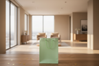 Joshy Craft Gift Bags in 100% Cotton Paper – Handmade – 200 gsm – Pack of 20 – H31.5 × W24.8 × D11.5 cm – Assorted colours (pastel green, sunshine yellow, terracotta, fir green, midnight blue) 