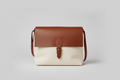 Sac Bandoulière Cuir de Buffle & Toile – Style Vintage Aventurier