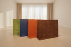 20 Sacs-Cadeaux XXL Coton 41x33cm – Vert, Bleu, Orange & Bois