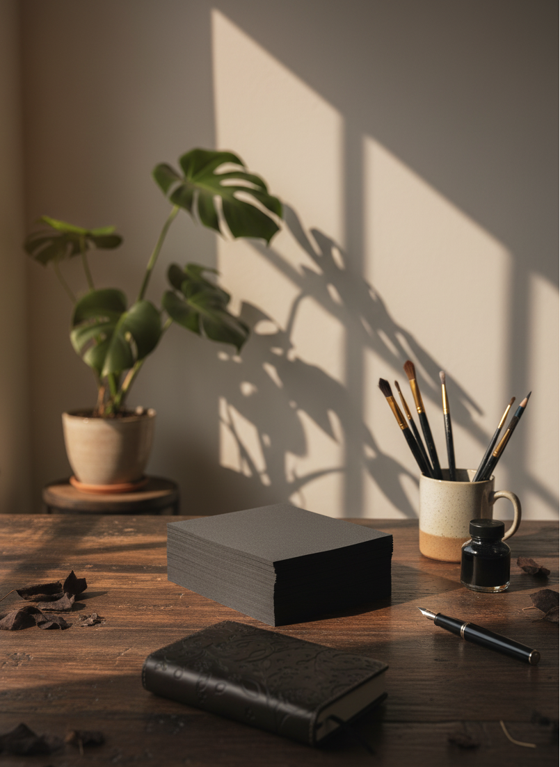 Papier Coton Artisanal A4 (21x29,7 cm) – Bords Droits | Joshy Craft