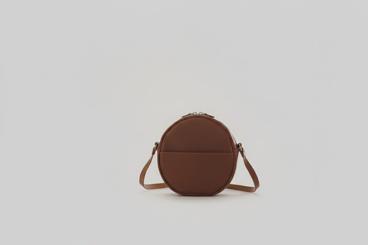 Sac Rond Bandoulière en Cuir 20cm – Style Vintage & Chic | Joshy