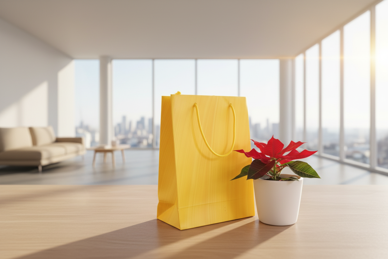 Lot de 20 Sacs-Cadeaux Premium – Couleurs Festives & Lumineuses (200 GSM) 19,5 cm (H) x 15 cm (L) x 6,5 cm (P)